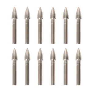 60 Hạt Đầu Mũi Tên Sắt Bullet Point Tip Cho ID 4.2 Mm Mũi Tên Trục Phụ Kiện Bắn Cung Săn Bắn