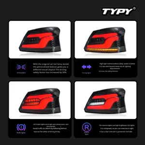 Nuevo Conjunto de Luces Traseras TYPY 08-13 para Vios WISH, Modificado con LED y Señal de Giro Dinámica - Product Image 5