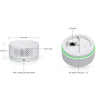 Ubiquiti UP-AirQuality PoE Capteur de qualité de l'air et de fumée pour UniFi Protect SuperLink UniFi Protect Ubiquiti UP-AirQuality W1179