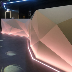 Barra de <span class=keywords><strong>Bar</strong></span> Grande de Superficie Sólida Blanca con Diseño de Diamante <span class=keywords><strong>y</strong></span> Luces RGBCW para Club Nocturno - Product Image 6