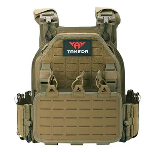 Yakeda Plate Carrier Chalecos Molle 1000D Nylon Outdoor Training Tactical Vest Bag for Hunting Hiking Fishing Safety Vest