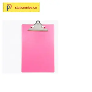 Vendas quentes Red recém-projetado criativo artesanato prancheta de escritório clipboard Cor A4 FC A5 prancheta de plástico pvc