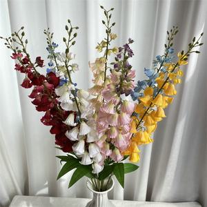O-271 Fiori Artificiali in Seta, <span class=keywords><strong>Campanula</strong></span> a Stelo Lungo, Giglio della Valle Bianco, <span class=keywords><strong>Campanula</strong></span> Artificiale - Product Image 3