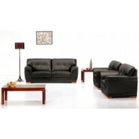 Ensemble de canapés modulaires sectionnels modernes extensibles en cuir avec structure métallique pour écoles, bureaux, hôtels, hôpitaux – Personnalisable, haute densité