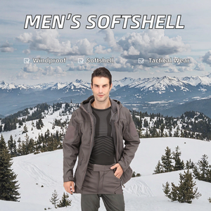 Veste Softshell de sport pour homme, coupe-vent, légère, pour la randonnée, le camping et le trekking, haute qualité - Product Image 2