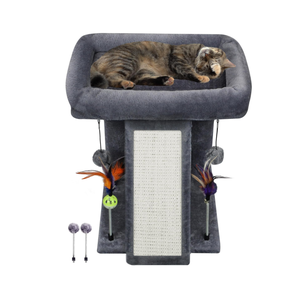 <b>Cat</b> Tree <b>Tower</b> with <b>Cat</b> <b>Scratching</b> Post for Indoor <b>Cats</b> Activity Centre Climbing Tree with <b>Scratching</b> Board and Playful Toy Ball - Product Image 1