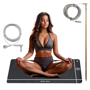 Erdung erdung 25 X65CM Fuß matte und Entzündung Schließen Sie die EMF-Wiederherstellung der Erde mit kupfer geerdetem Stab wieder an - Product Image 2