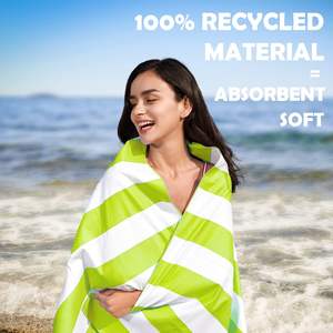 Toallas de Playa de Microfibra de Alta Calidad y Gran Tamaño para Mujer, con Impresión por Sublimación, Personalizadas con Logotipo - Product Image 2