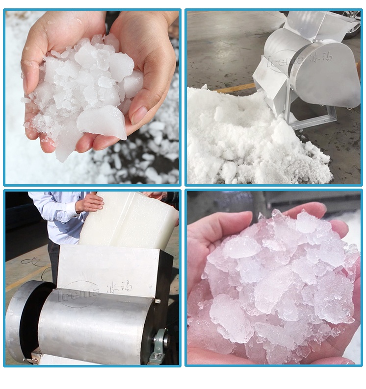 440V 9T/H Ice Crusher Machine Stainless Steel Commercial