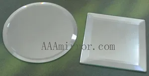 Exquisite Custom Glass Mirror Tray Mirror Tray Round Oval Mirror Tray Made Of Quality Float Glass
