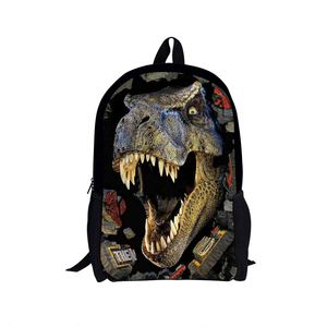 Hot Sale Fashion Tyrannosaurus Dinosaur Back to <b>School</b> <b>Backpack</b> Polyester Boys <b>School</b> Bags Custom <b>Backpack</b> for Kids - Product Image 5