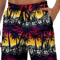 Traje de Baño Personalizado con Diseño 3D, Estampado Hawaiano para Hombre, Shorts Deportivos de Playa de Cintura Media con Bolsillos, Ropa de Baño para Gimnasio y Fitness