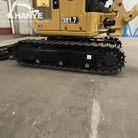 Excavator Mini Crawler Bekas CAT 301.7 CR 1.8 Ton dengan Mesin Cat C1.1, Alat Penggali Kompak untuk Pekerjaan Taman, Pembongkaran Dalam Ruangan, dan Pekerjaan di Area Sempit