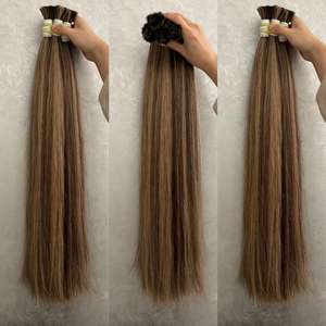 Capelli brasiliani Cabelo Humano pianoforte colore megahair cabello naturale extencione com cor diferente suave e macio cuticola 100% umano - Product Image 4