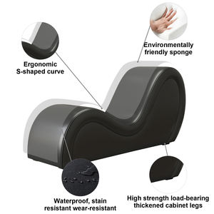 2023 Neuankömmling Hochwertiger S-förmiger PU-Leders ofa stuhl Weicher Haltungs-Yoga-Stuhl für Erwachsene in mehreren Farben - Product Image 5