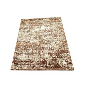 Alfombra Turca Adiva con Patrón Abstracto, Rectangular, de Poliéster, Hecha a Máquina, Moderna, Resistente a las Manchas, de Pelo Alto y Grosor Medio - Product Image 1