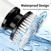 Brosse de nettoyage électrique rotative 7 en 1 sans fil, charge rapide, longue autonomie pour la douche, la salle de bain, le sol