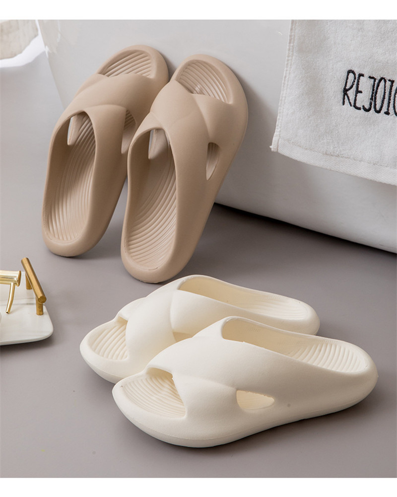 Summer Slippers Home Thick Soles Bathroom Slipper EVA Shower Slides Sandals