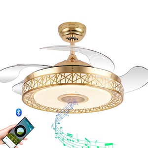 Ventilador de Techo 2004S con Luz LED de 36W DC, Altavoz de 3 Tonos con Memoria, Aspas Retráctiles, 6 Velocidades, Control Remoto - Product Image 2