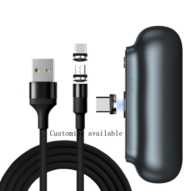 New Product Wireless Polymer Battery Portable Magnetic Mini Charging Treasure for Phone Type C Micro Power Bank