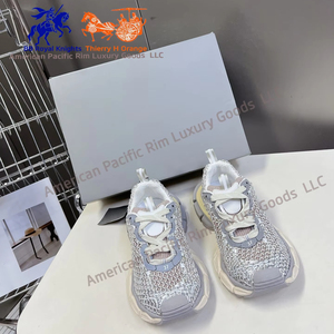 Sneakers de luxe de marque célèbre 3XL, chaussures de sport décontractées d'été pour la marche et la course, style diamant doux et tendance - Product Image 4