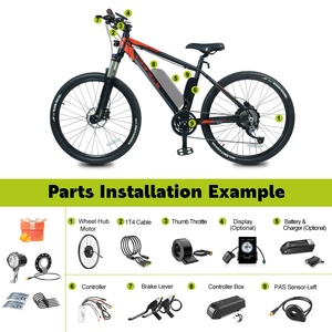 Kit de conversion de <span class=keywords><strong>moteur</strong></span> arrière <span class=keywords><strong>BAFANG</strong></span> <span class=keywords><strong>750W</strong></span> 48V pour vélo électrique, écran LCD DZ40, batterie au lithium, kit de vélo électrique - Product Image 5