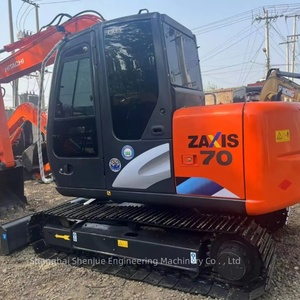 Mini-excavatrice hydraulique sur chenilles d'occasion Hitachi ZX70 ZX75 ZX120 ZX200, idéale pour la construction, modèle Hitachi ZX70-5A - Product Image 3