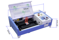 Kleine Mini-Desktop-Zylinder-Weinglas-Flaschen-DIY-Kunsthandwerk-Logo-Druckmaschine 40W 50W 3020 CO2-Lasergravurmaschine