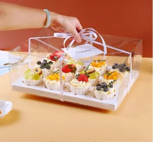 Mini Cupcake Doos En Verpakking Plastic 12 Verpakking Voor Cupcakes