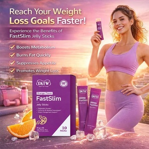 OKTW FastSlim Jelly Sticks Sabor <span class=keywords><strong>Naranja</strong></span>, Control de Peso, Acelerador del Metabolismo, Supresor del Apetito, 10 Sticks - Product Image 1