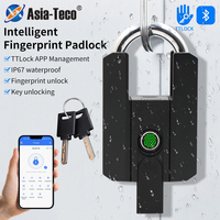 TTLOCK-Cadenas intelligent à empreinte digitale, serrure étanche pour dortoir, antivol, recharge électronique sans clé