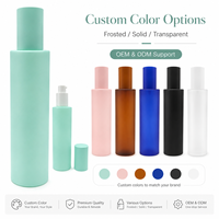 Botol Parfum Silinder Warna Logo Kustom Mewah Kapasitas 120ml Botol Kaca Kosong untuk Lotion Kosmetik Parfum