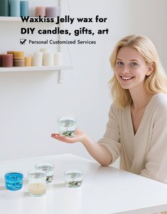 Wholesale colorful aroma squeezable candle <b>wax</b> <b>melts</b> private label jelly <b>wax</b> <b>melts</b> premade scented scoopable <b>wax</b> <b>melts</b> - Product Image 2