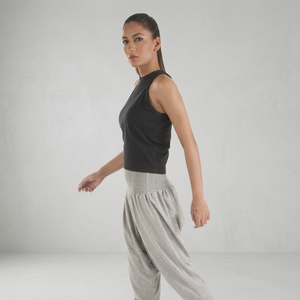 Top à la mode ajusté à col licou en coton biologique pour filles et femmes pour yoga fitness gym ou haut à porter normalement - Product Image 3