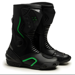 Chaussures de moto confortables sur mesure, chaussures de moto en cuir véritable, bottes de moto les plus vendues en promotion - Product Image 1