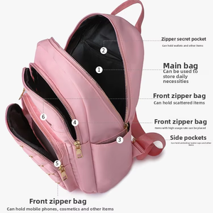Causal Laptop <b>Backpack</b> for Men Women, Business Travel Daily Nylon <b>Backpack</b> School College Student Bag RTS Bulk Mixed Order - Product Image 2