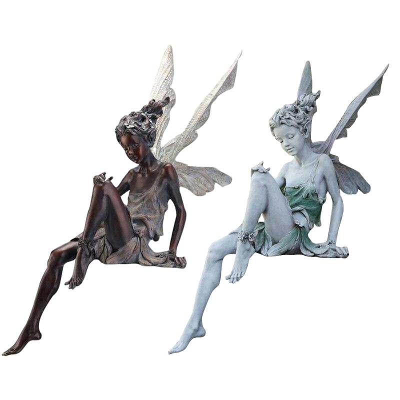 Статуи сказочного сада на заказ, статуэтки, скульптуры, украшения для домика с грибами, ремесло из смолы, ручная работа