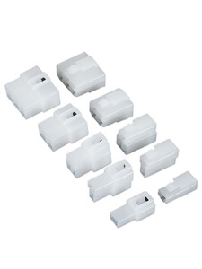 6.3 Otomotiv Konnektör Terminal Bloğu Konnektörü Kare Fiş Erkek Dişi Bağlantı Fişi 2 Delikli 3/4P Kablo Demeti Fişi - Product Image 1
