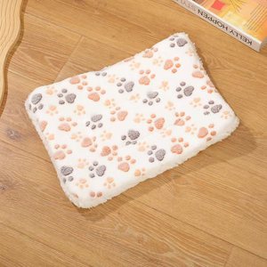두꺼운 겨울용 따뜻한 애완동물 매트 부드러운 플란넬 강아지 고양이 담요 편안한 애완동물 침대 쿠션 켄넬 공장 도매 맞춤 로고 - Product Image 6