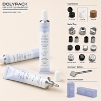 Tubes en aluminium recyclables personnalisés pour crème pour les yeux, étanches, à barrière solide, emballage en aluminium pour crème pour les mains, tube cosmétique