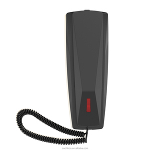 Teléfono con cable de una sola línea, teléfono fijo básico analógico montado en la pared para el hogar y la línea de ajuste <span class=keywords><strong>del</strong></span> <span class=keywords><strong>hotel</strong></span> para uso en el baño - Product Image 1