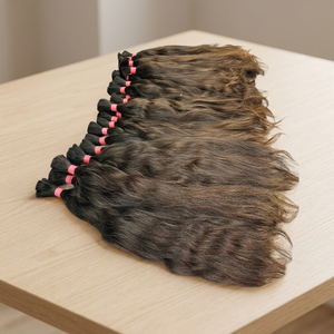 Extensions de cheveux bruts Cheveux vierges indiens 100% cheveux vierges indiens non transformés Remy pour tresses. - Product Image 3