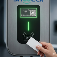 Estación de Carga para Vehículos Eléctricos de 32A CA, Cargador EV de 7KW OEM BYD, Cargador EV de 7KW GBT Tipo 2, Cable de 5M, EVSE Wallbox para el Hogar