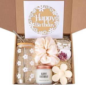 Nuevas llegadas: Set de regalo de cumpleaños <span class=keywords><strong>para</strong></span> mujer con vaso y vela, envío rápido, listo <span class=keywords><strong>para</strong></span> minoristas, sets de regalo promocionales al por mayor. - Product Image 1