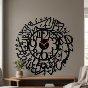 Modern Metal <b>Wall</b> <b>Clock</b> Abstract Geometric Design <b>Silent</b> Quartz Analog Irregular Shape Living Room Decor - Product Image 1