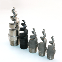 Boquilla de pulverización giratoria de PVC o PP, espiral de agua de cono completo