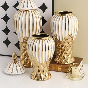 Керамическая Золотая ваза для имбиря - Product Image 4