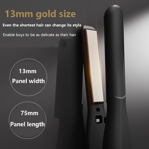 Factory Mini Portable 2 en 1 Plancha de pelo Rizador de hierro para hombres Styler de pelo corto - Product Image 4