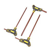 Jeu de clés hexagonales en T, clés Allen Torx en acier S2 robustes, 2 3 4 5 6 8 10 12 14 mm avec extrémités plates et sphériques pour la réparation de machines