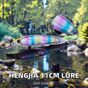 Señuelo de Pesca Hengjia de 11 cm y 14 g, Tipo Minnow, de Plástico Duro, para Pesca en Ríos y Océanos, Fabricante OEM - Product Image 2